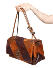 MARC JACOBS BORSA A SPALLA THE LARGE DUAL IN PELLE CON LAVORAZIONE A ROMBI