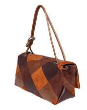 MARC JACOBS BORSA A SPALLA THE LARGE DUAL IN PELLE CON LAVORAZIONE A ROMBI