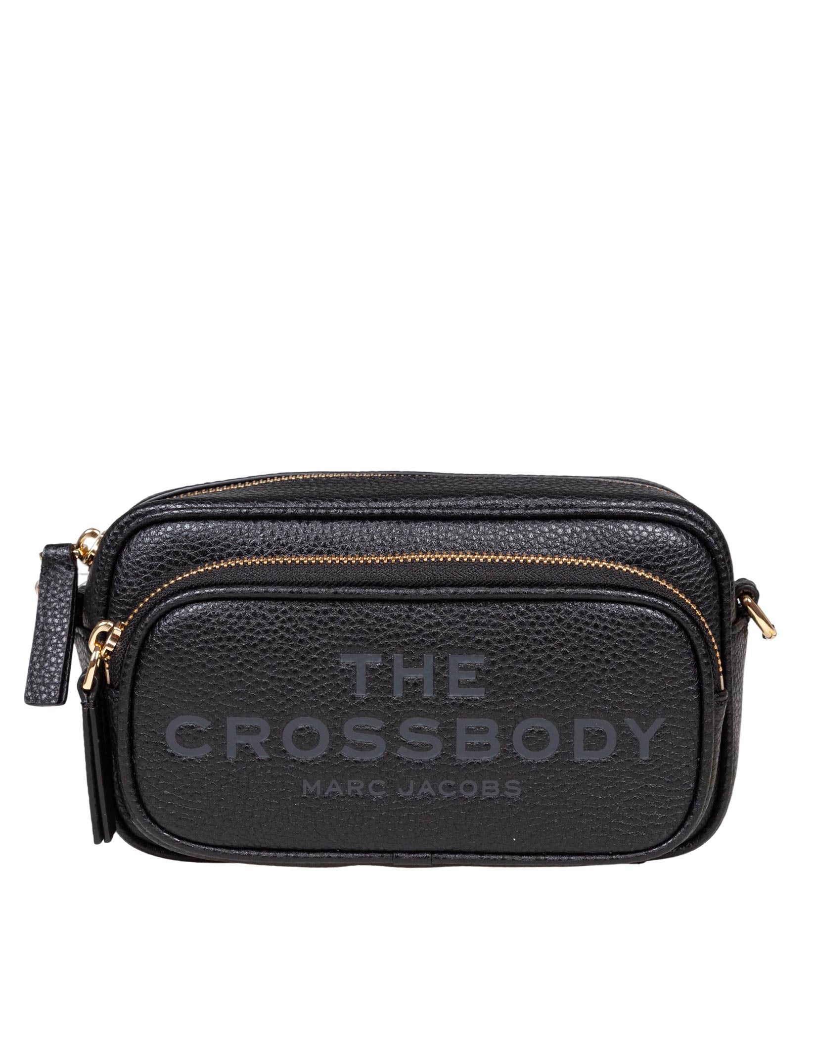 MARC JACOBS THE CROSSBODY TOTE LEATHER BAG BLACK COLOR