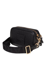 MARC JACOBS THE CROSSBODY TOTE LEATHER BAG BLACK COLOR