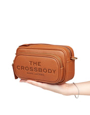 MARC JACOBS THE CROSSBODY TOTE LEATHER BAG ARGAN COLOR