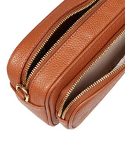 MARC JACOBS THE CROSSBODY TOTE LEATHER BAG ARGAN COLOR