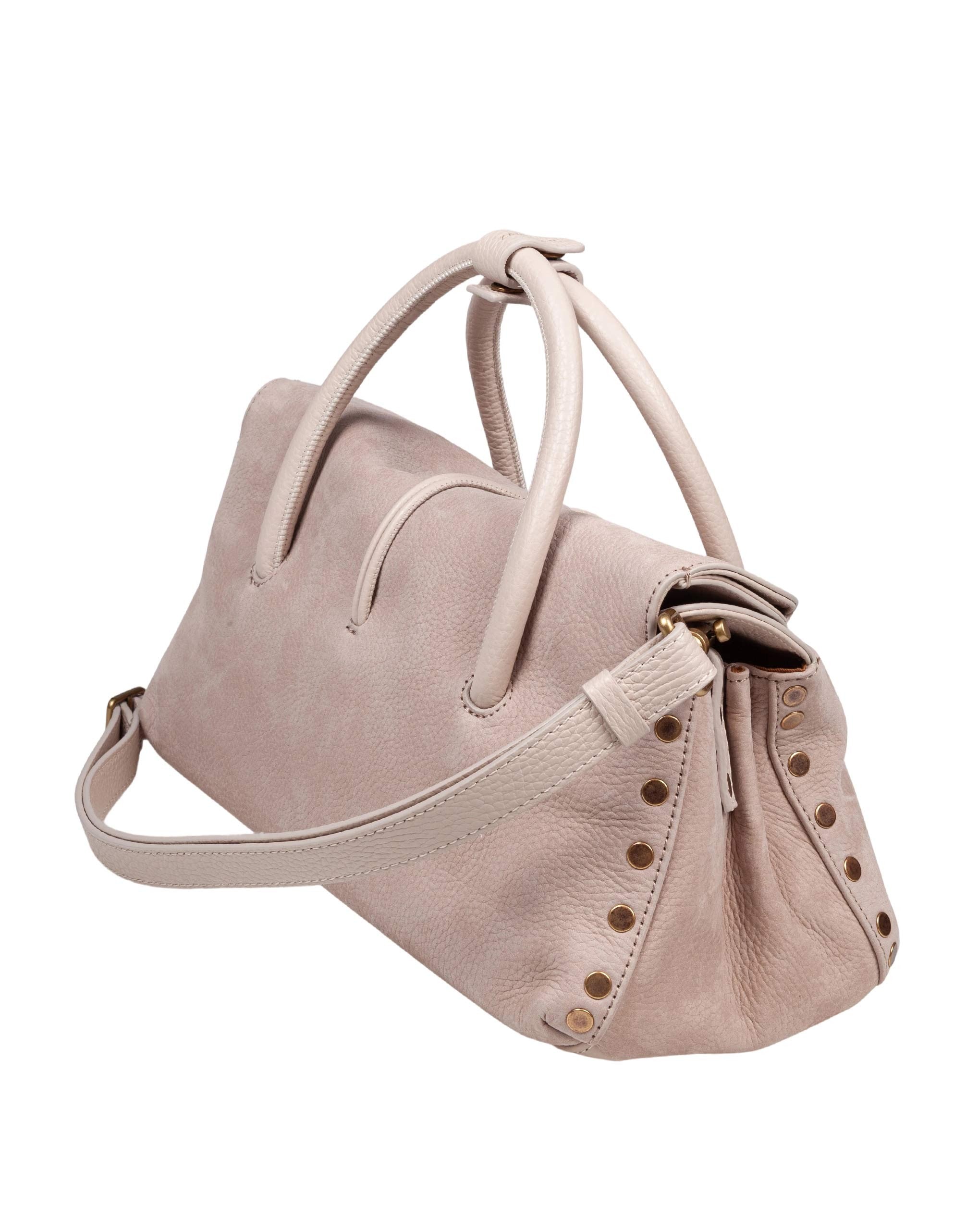 ZANELLATO DOTTA JONES S HANDBAG IN SUEDE COLOR BEIGE