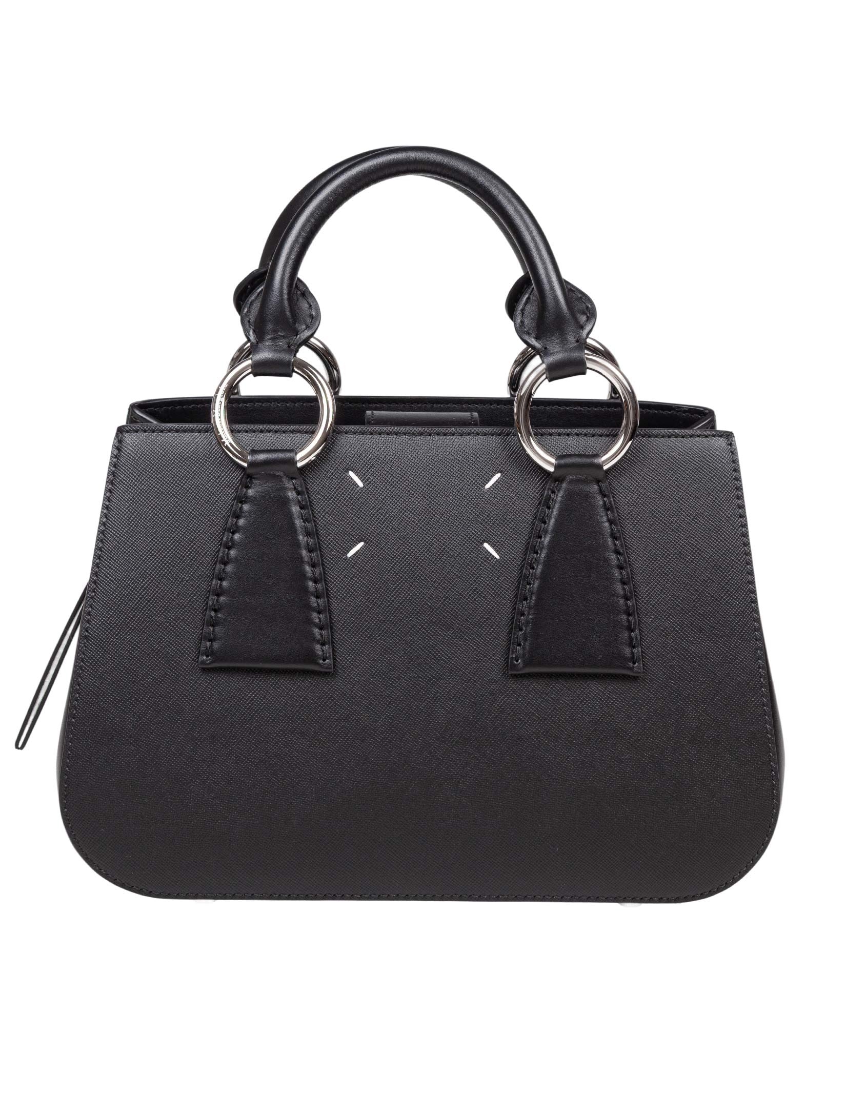 MAISON MARGIELA BORSA A MANO IN PELLE COLORE NERO
