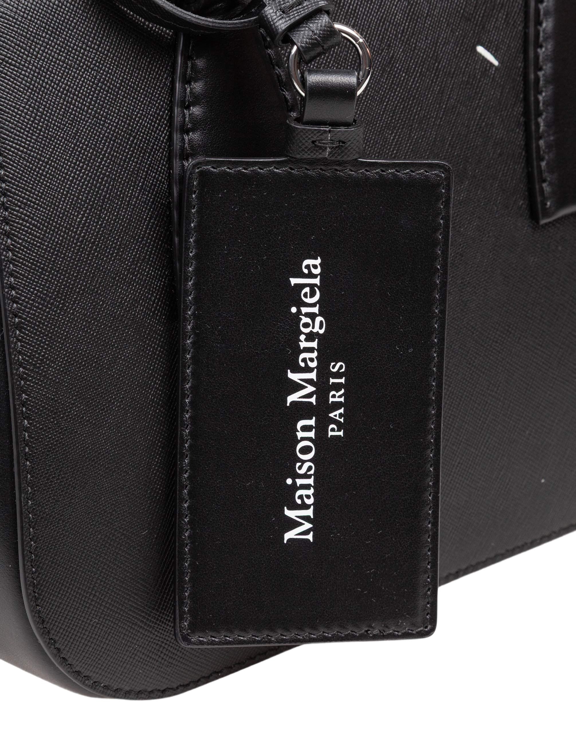 MAISON MARGIELA BORSA A MANO IN PELLE COLORE NERO