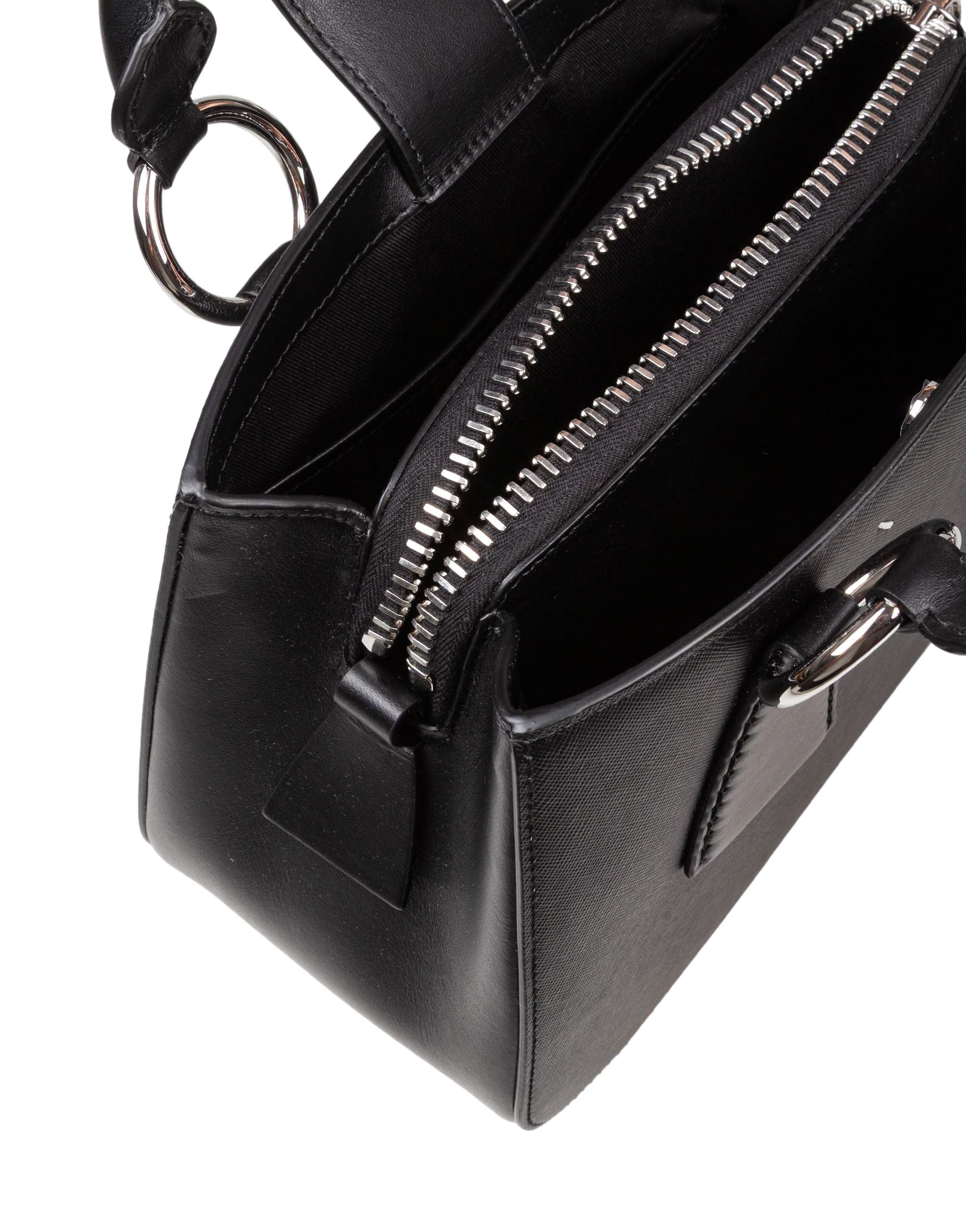 MAISON MARGIELA BORSA A MANO IN PELLE COLORE NERO