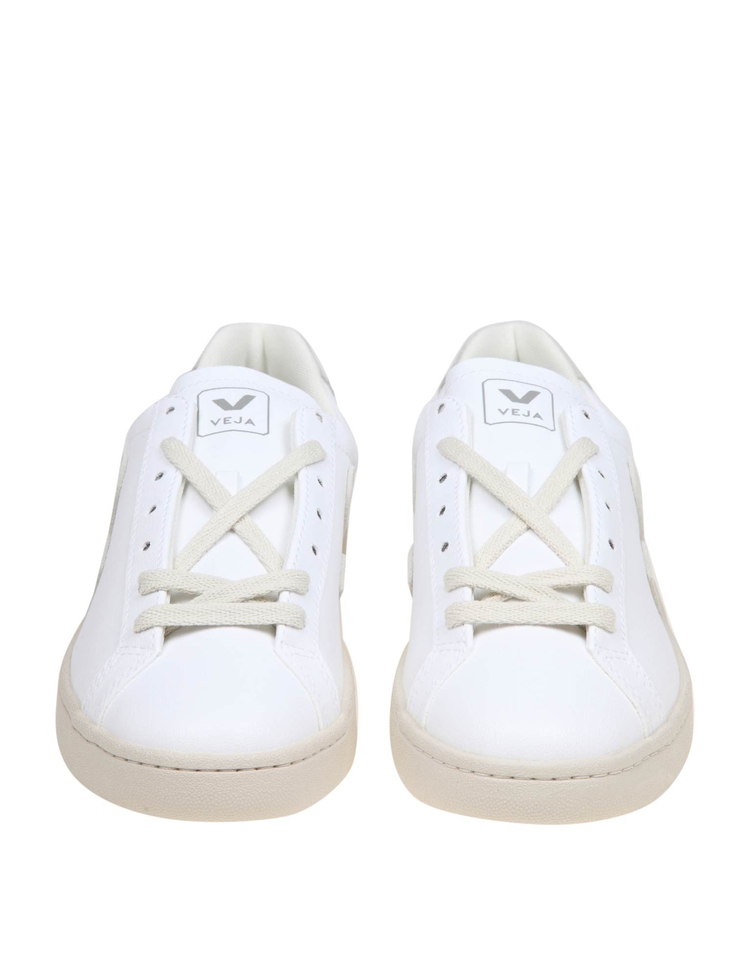 VEJA URCA SNEAKERS IN WHITE COATED COTTON