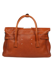MAISON MARGIELA 5AC HANDBAG IN VINTAGE COGNAC LEATHER