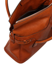 MAISON MARGIELA 5AC HANDBAG IN VINTAGE COGNAC LEATHER