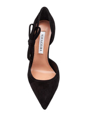 AQUAZZURA DECOLLETE SOAVE 105 IN SUEDE COLORE NERO