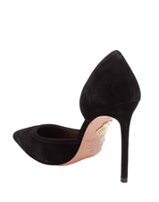 AQUAZZURA DECOLLETE SOAVE 105 IN SUEDE COLORE NERO