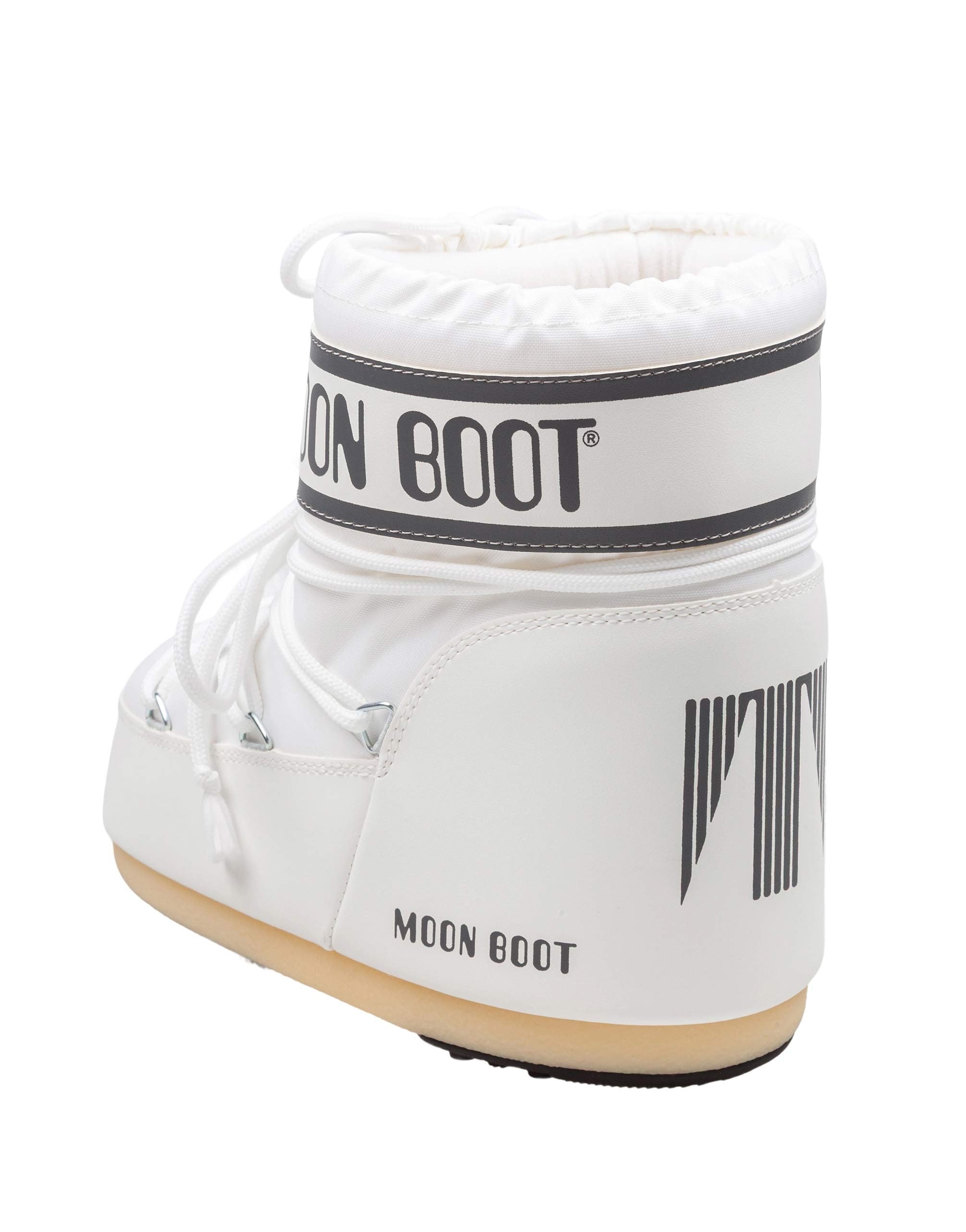 MOON BOOT ICON LOW NYLON ANKLE BOOT, WHITE