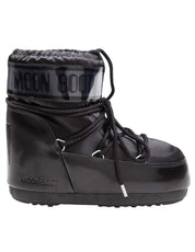 MOON BOOT STIVALETTO ICON LOW GLANCE IN RASO E PVC COLORE NERO