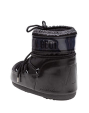 MOON BOOT STIVALETTO ICON LOW GLANCE IN RASO E PVC COLORE NERO