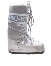 MOON BOOT STIVALE ICON GLANCE IN RASO E PVC COLORE SILVER