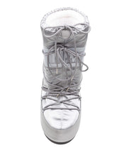 MOON BOOT STIVALE ICON GLANCE IN RASO E PVC COLORE SILVER