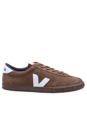 VEJA BROWN SUEDE VOLLEY SNEAKERS