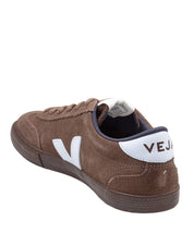 VEJA BROWN SUEDE VOLLEY SNEAKERS