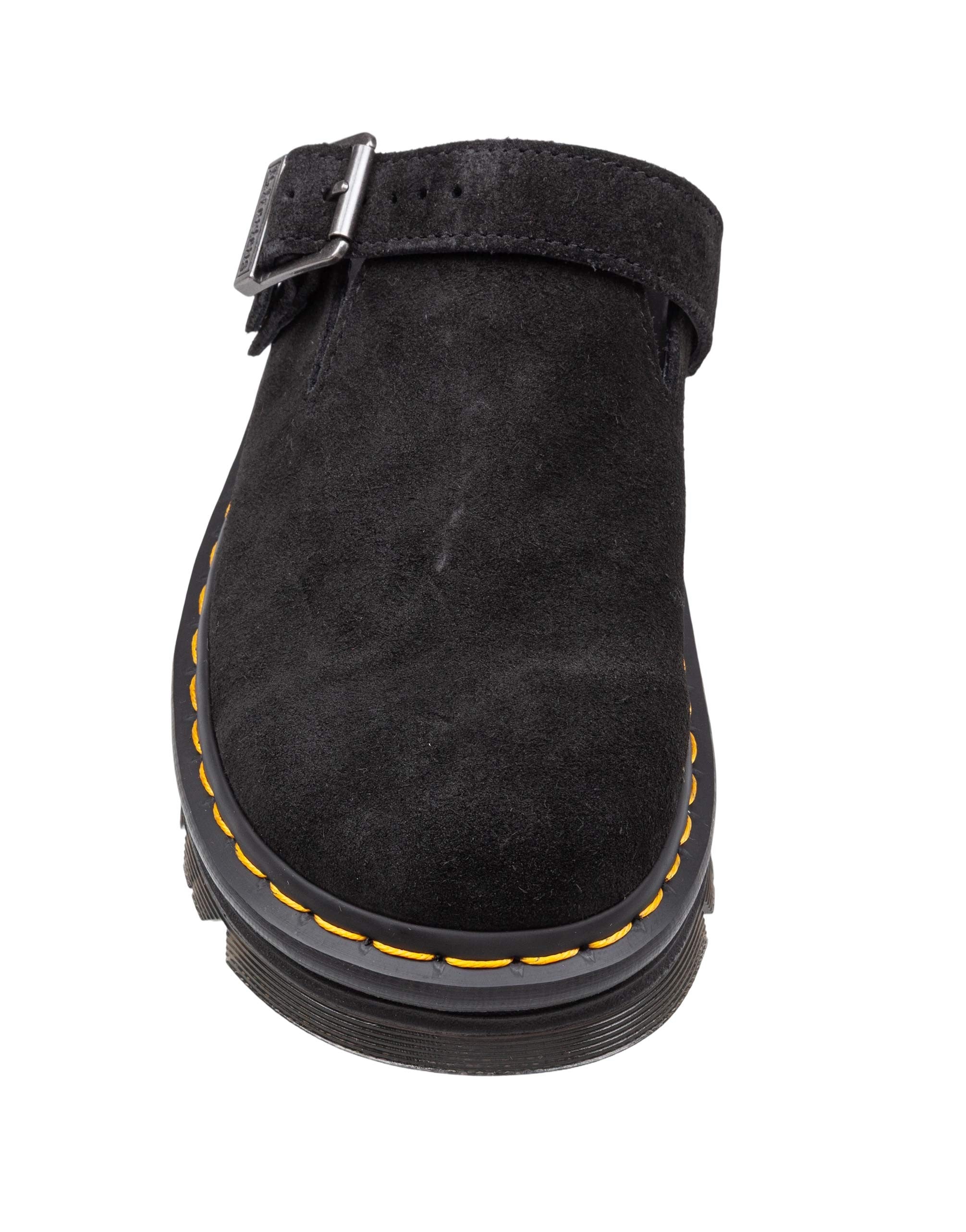 DR. MARTENS MULE ZEBZAG IN CAMOSCIO COLORE NERO