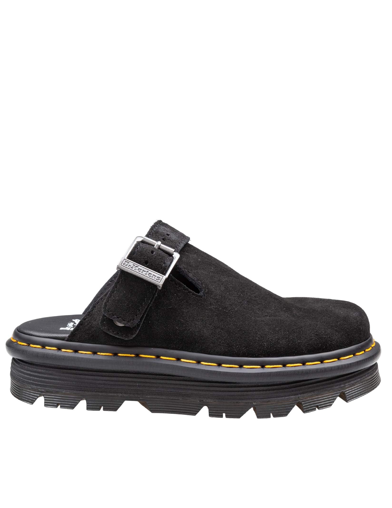 DR. MARTENS MULE ZEBZAG IN CAMOSCIO COLORE NERO