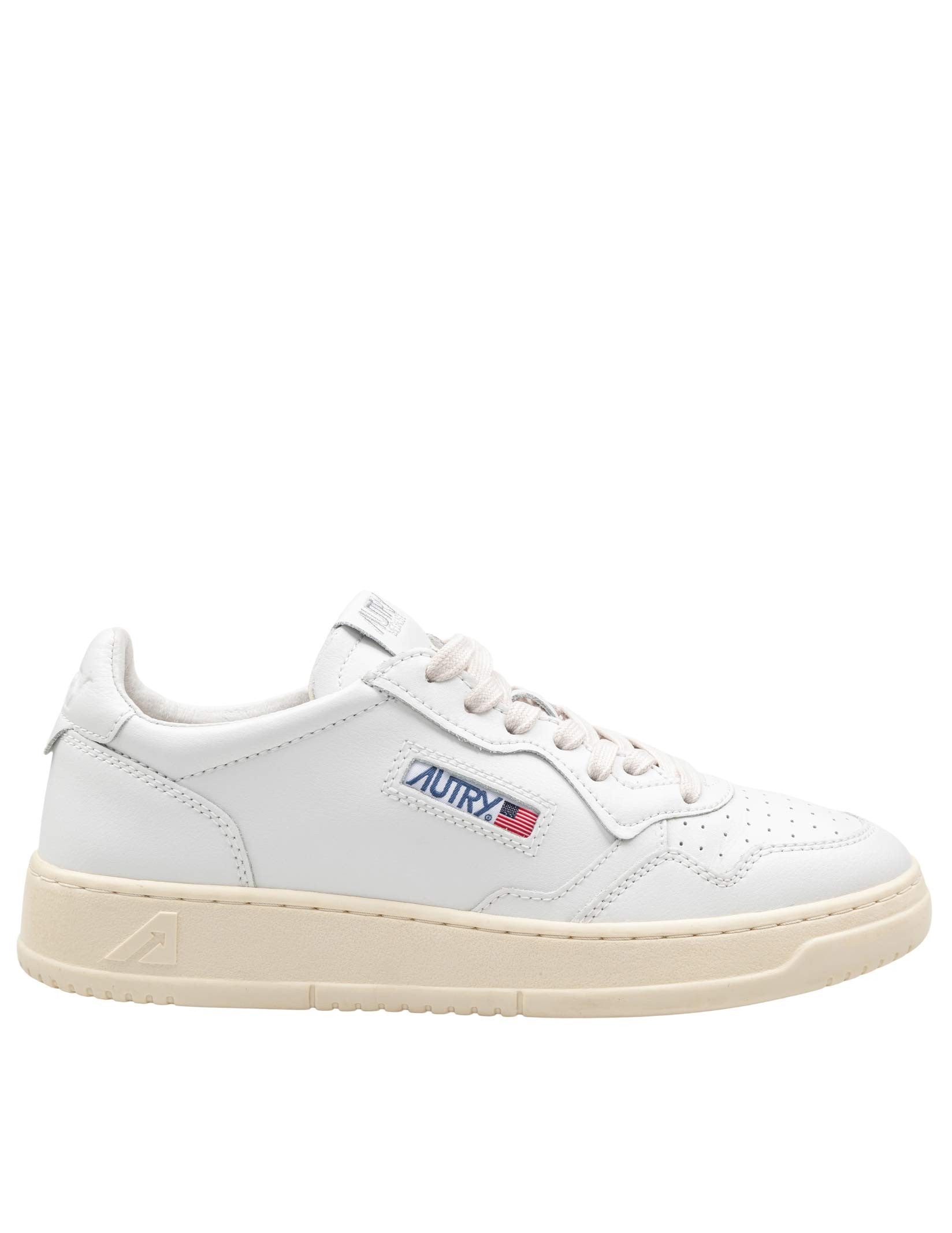 AUTRY MEDALIST SNEAKERS IN WHITE LEATHER
