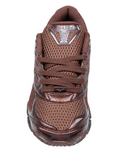 MIZUNO SNEAKERS WAVE PROPHECY LS IN TESSUTO E PELLE COLORE COFFEE