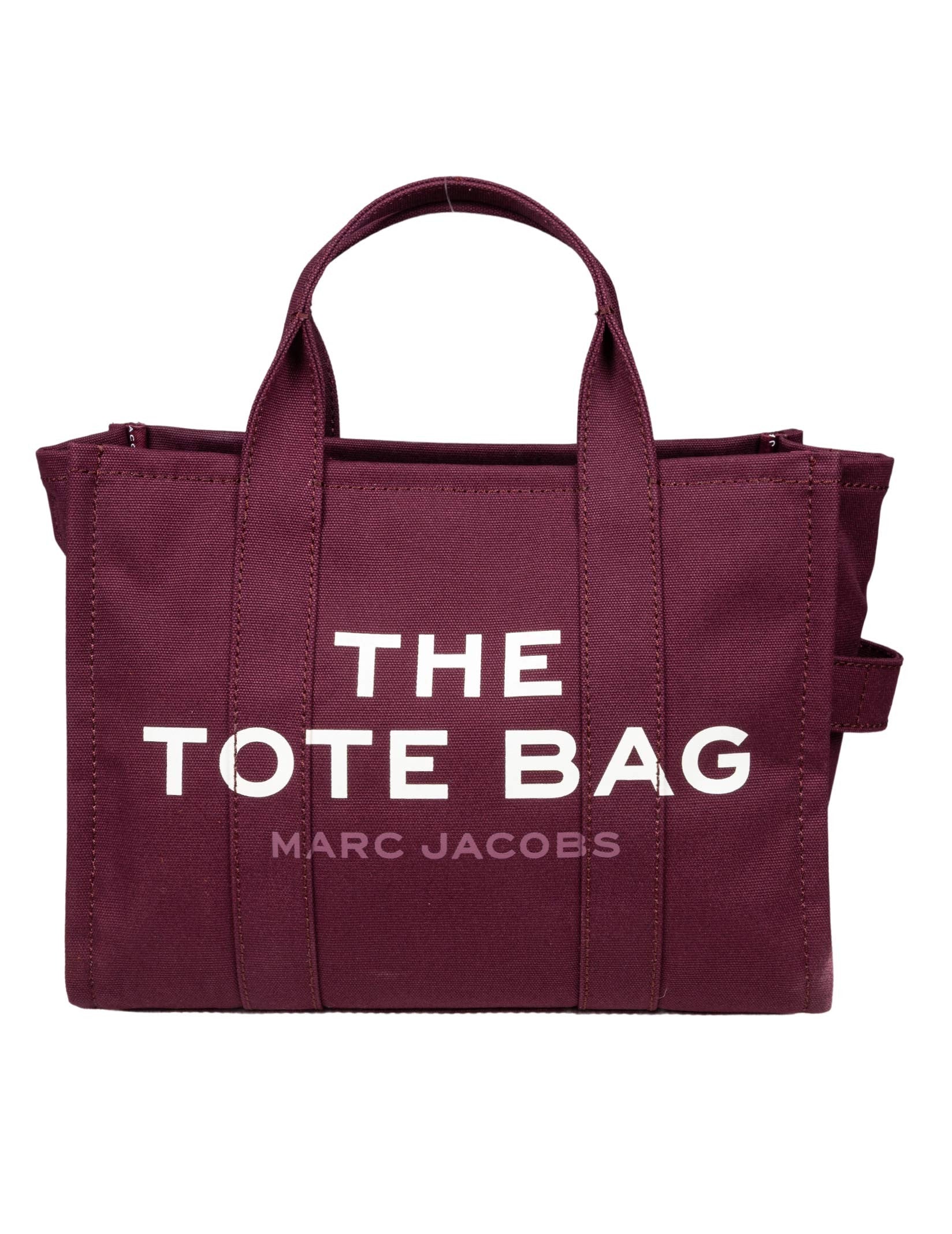 MARC JACOBS THE MEDIUM CANVAS TOTE, PLUM COLOR
