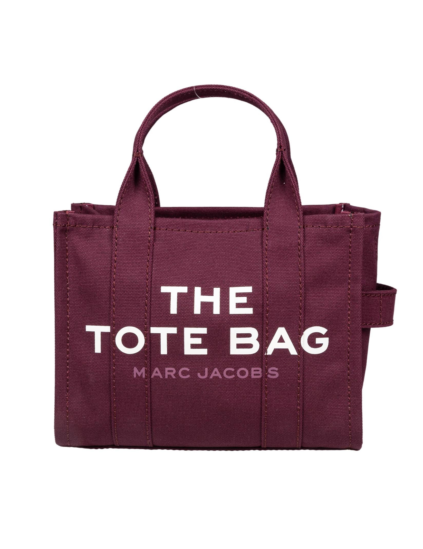 MARC JACOBS THE SMALL CANVAS BAG, PLUM COLOR