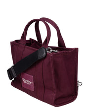 MARC JACOBS THE SMALL CANVAS BAG, PLUM COLOR