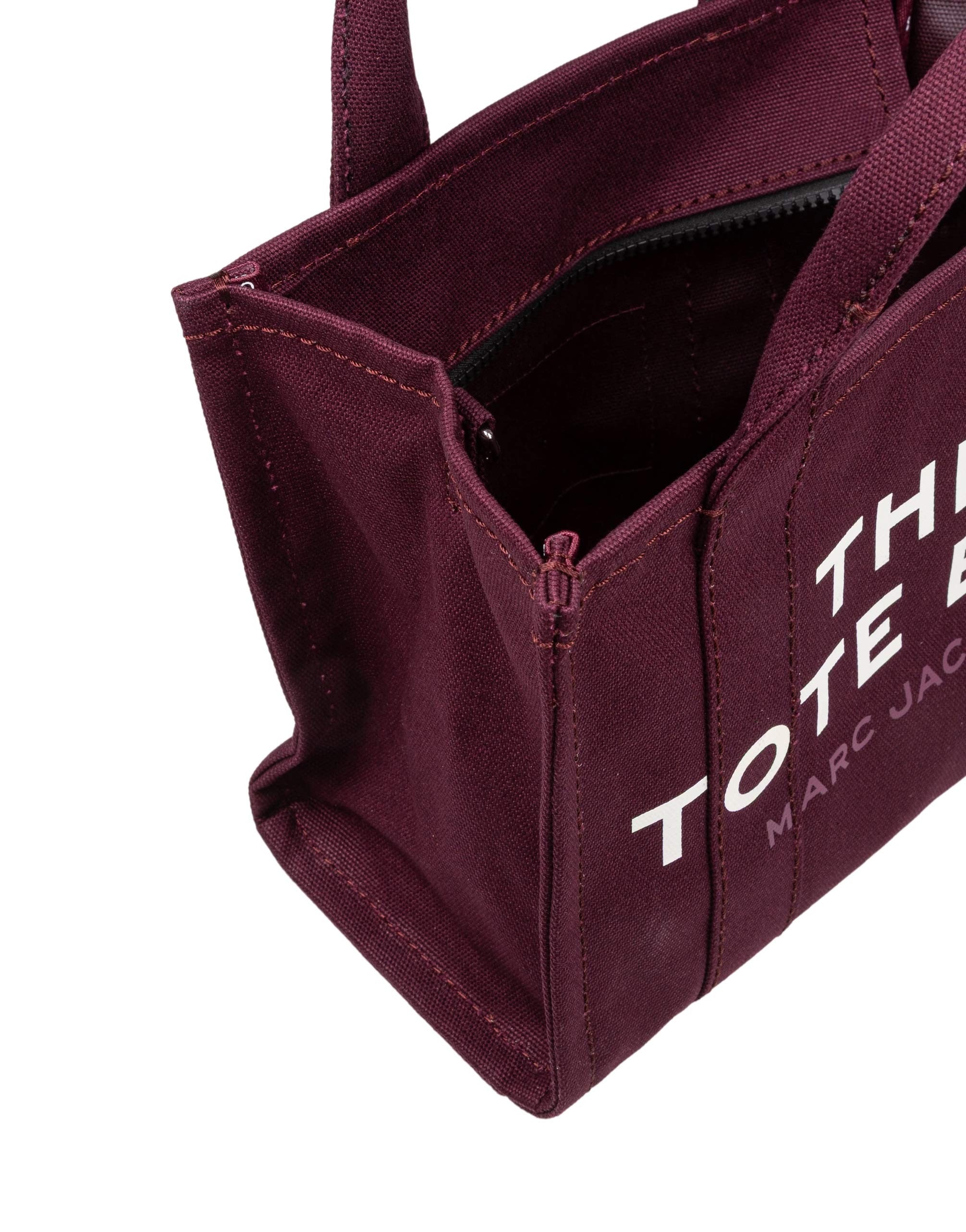 MARC JACOBS THE SMALL CANVAS BAG, PLUM COLOR