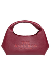 MARC JACOBS THE MINI SACK BAG IN PELLE COLORE CILIEGIA