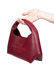 MARC JACOBS THE MINI SACK BAG IN PELLE COLORE CILIEGIA