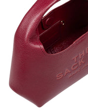 MARC JACOBS THE MINI SACK BAG IN PELLE COLORE CILIEGIA