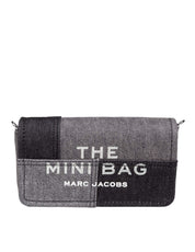 MARC JACOBS THE MINI BAG IN TESSUTO DENIM COLORE BLACK