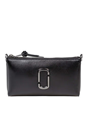 MARC JACOBS LEATHER WALLET BAG, BLACK