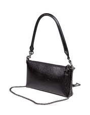 MARC JACOBS LEATHER WALLET BAG, BLACK