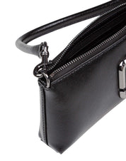 MARC JACOBS LEATHER WALLET BAG, BLACK