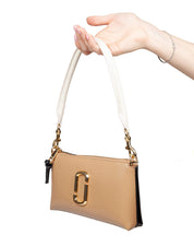 MARC JACOBS LEATHER WALLET BAG, CAMEL COLOR