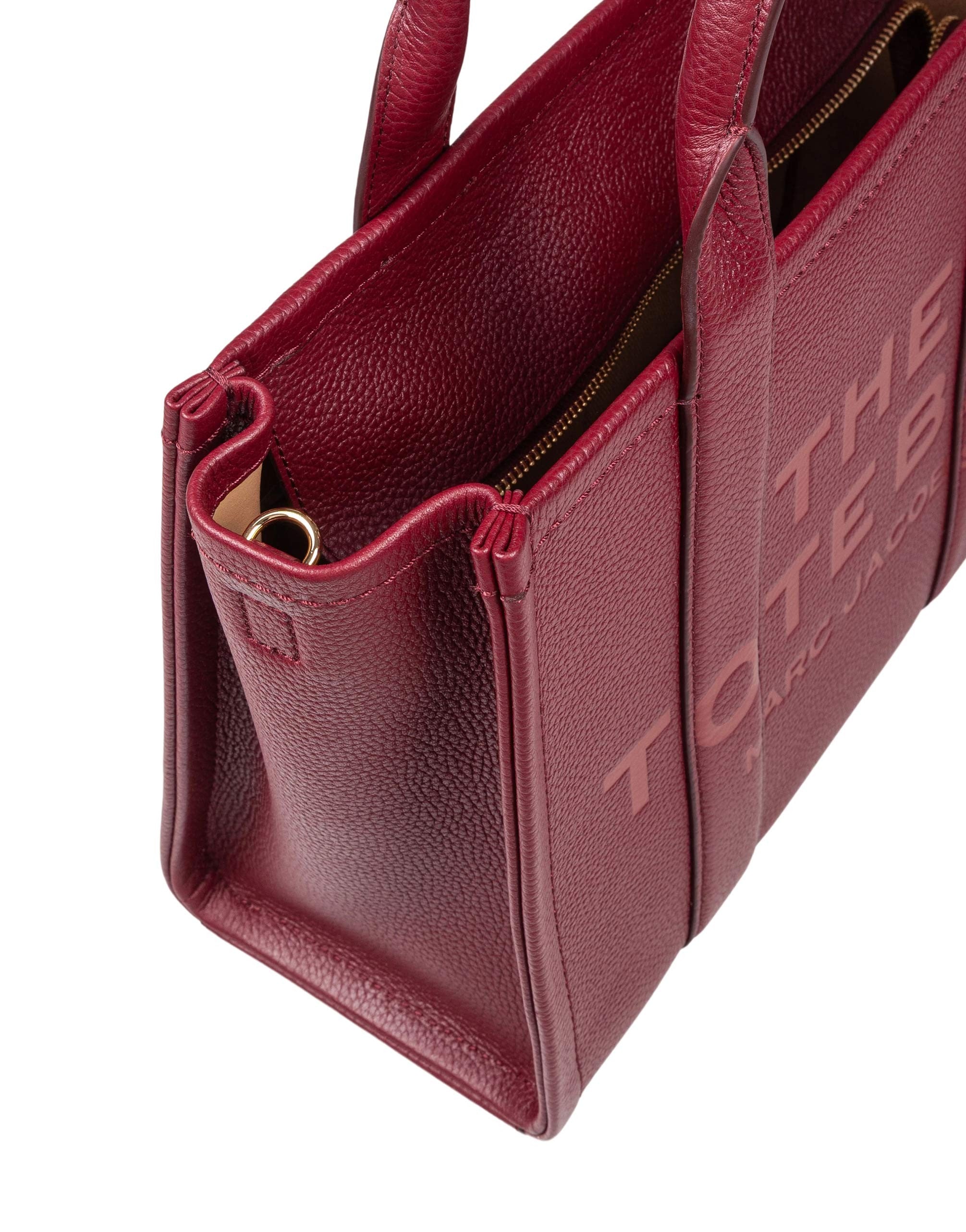 MARC JACOBS MEDIUM TOTE IN LEATHER COLOR CHERRY RED