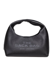 MARC JACOBS THE MINI SACK BAG IN BLACK LEATHER