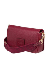 MARC JACOBS THE MINI BAG IN LEATHER, CHERRY COLOR