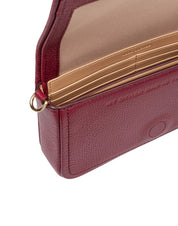 MARC JACOBS THE MINI BAG IN LEATHER, CHERRY COLOR