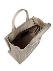 MARC JACOBS THE MEDIUM TOTE IN BEIGE COLOR CANVAS