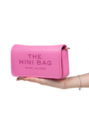MARC JACOBS THE MINI BAG IN PELLE COLORE ROSA
