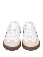 VEJA LEATHER VOLLEY SNEAKERS WITH SUEDE DETAILS