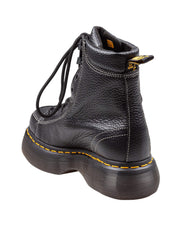 DR. MARTENS BUZZ 8I 8-EYE LEATHER ANKLE BOOT, BLACK