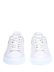 BALMAIN B COURT WHITE LEATHER SNEAKERS