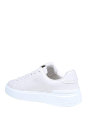 BALMAIN B COURT WHITE LEATHER SNEAKERS