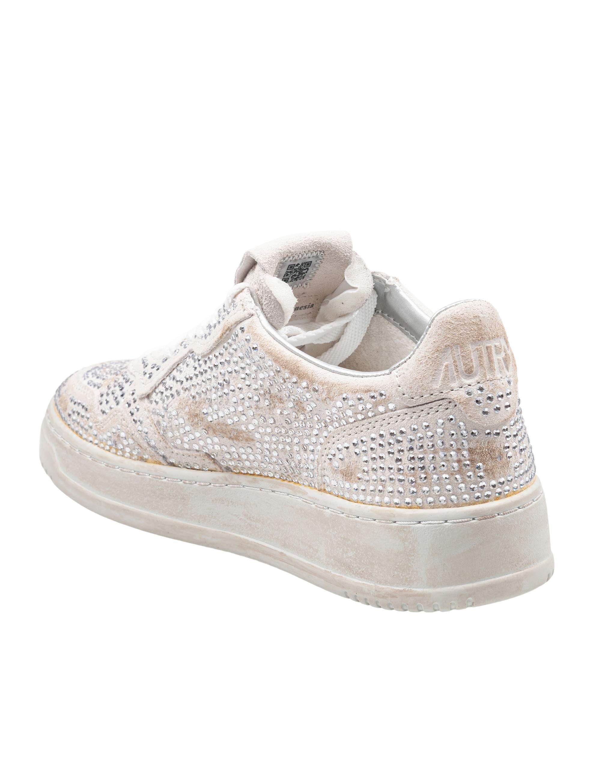 AUTRY SNEAKERS MEDALIST IN SUEDE CON MICRO STRASS