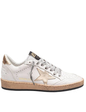 GOLDEN GOOSE SNEAKERS BALLSTAR IN PELLE COLORE BIANCO E ORO